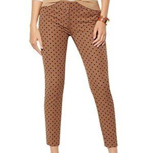 New York & Co. Black & Brown Polka Dot Dress Pants